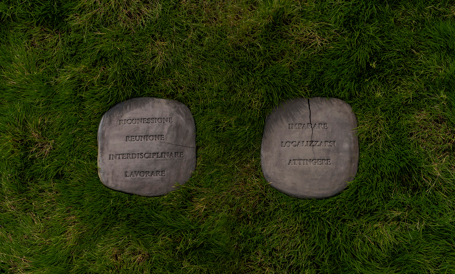 Clay tablets of Riconnessione with its values inscribed